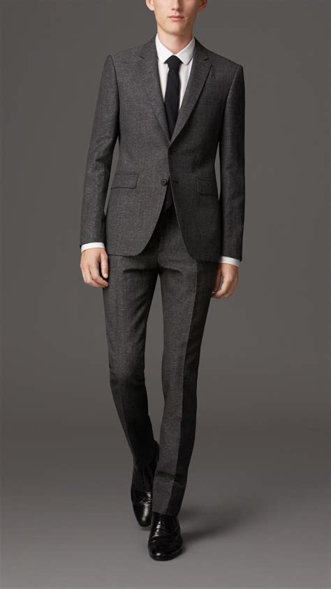 burberry suits light grey|Burberry trousers for men.